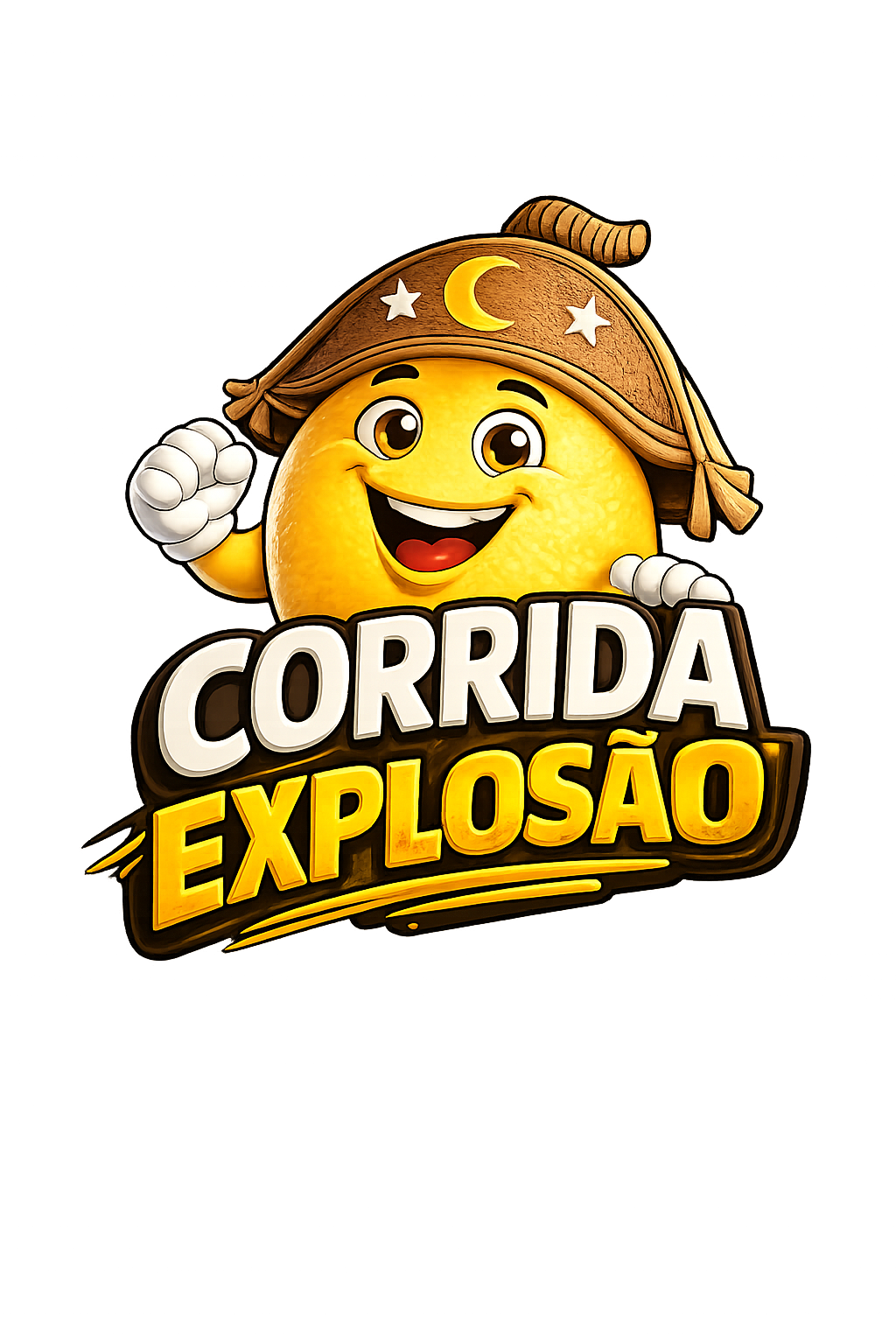Mascote Trator Bloco Explosão